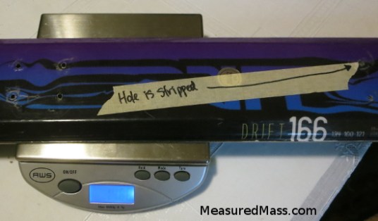 BlackDiamondDriftWeightStrippedSki